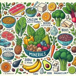 Wichtige vegane Mineralstoffe